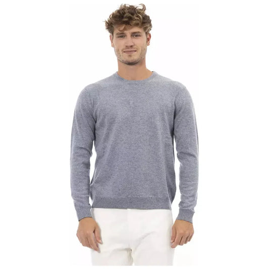 Elegant Light Blue Crewneck Sweater