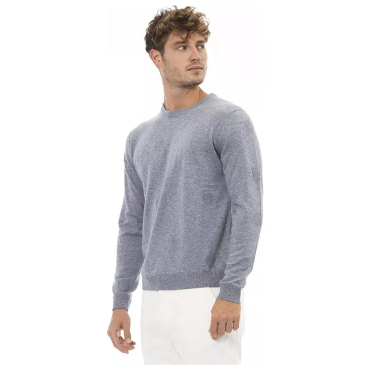 Elegant Light Blue Crewneck Sweater