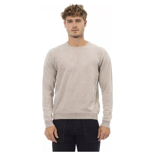 Beige Crewneck Comfort Blend Sweater