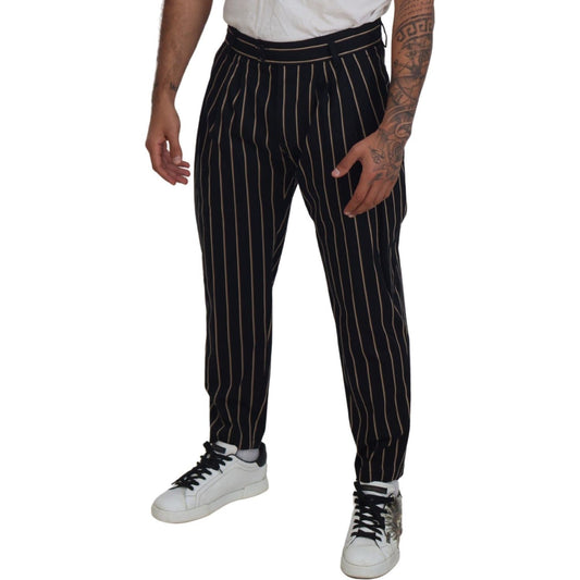 Elegant Striped Chino Tapered Pants