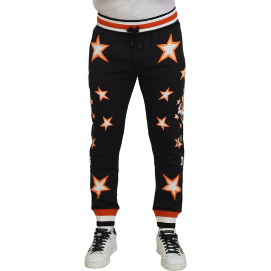 Elegant Black Star Casual Sweatpants