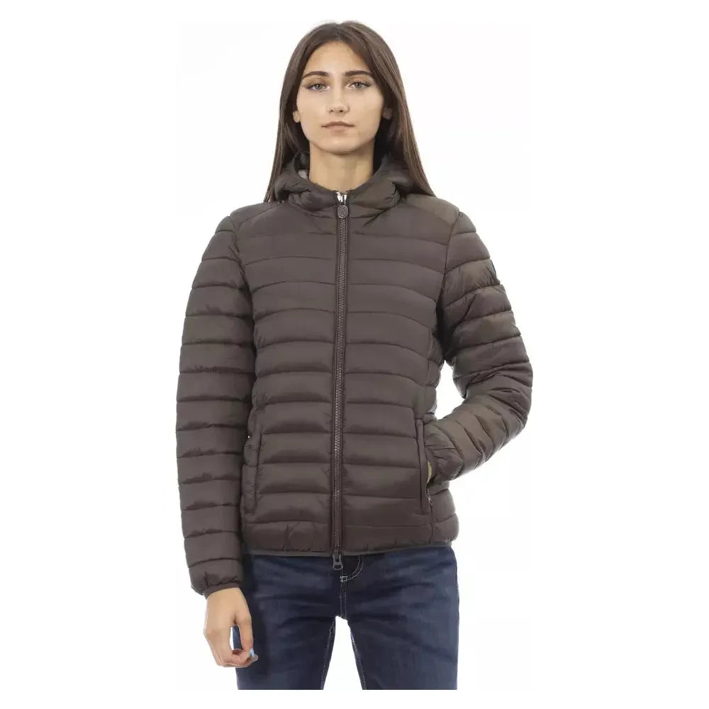 Elegant Quilted Women's Hooded Jacket