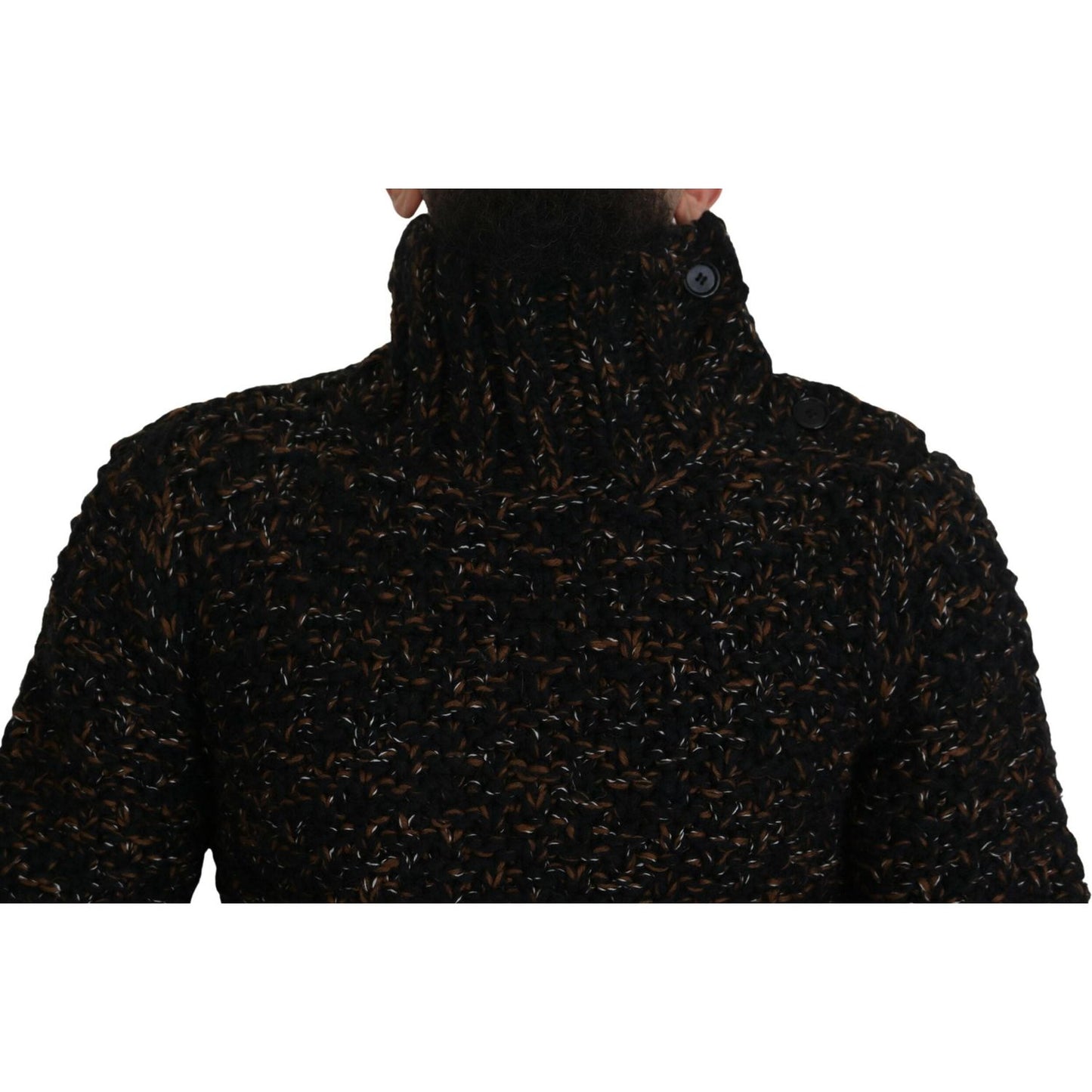 Dolce & Gabbana Brown Fatto A Mano Turtleneck Pullover Sweater