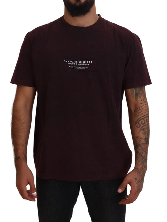 Dolce & Gabbana Elegant Bordeaux Crewneck Tee Dolce & Gabbana