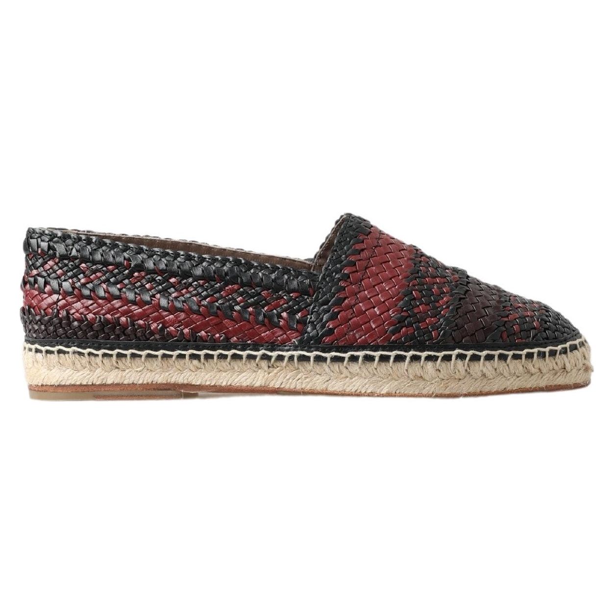 Elegant Woven Leather Espadrilles