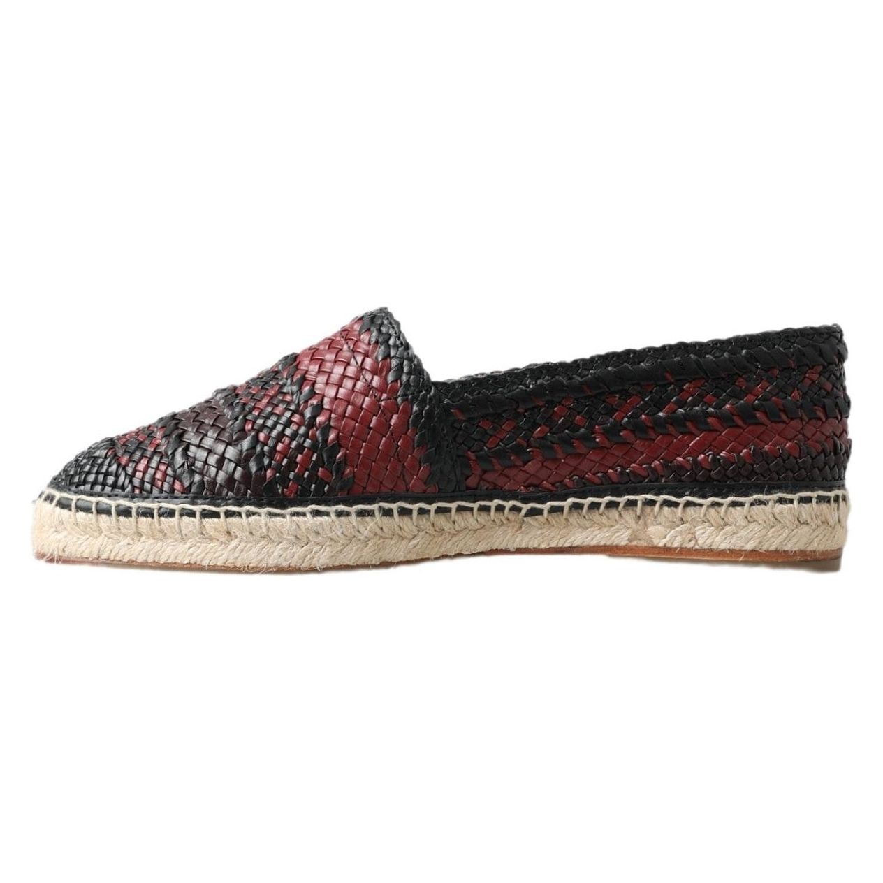 Elegant Woven Leather Espadrilles