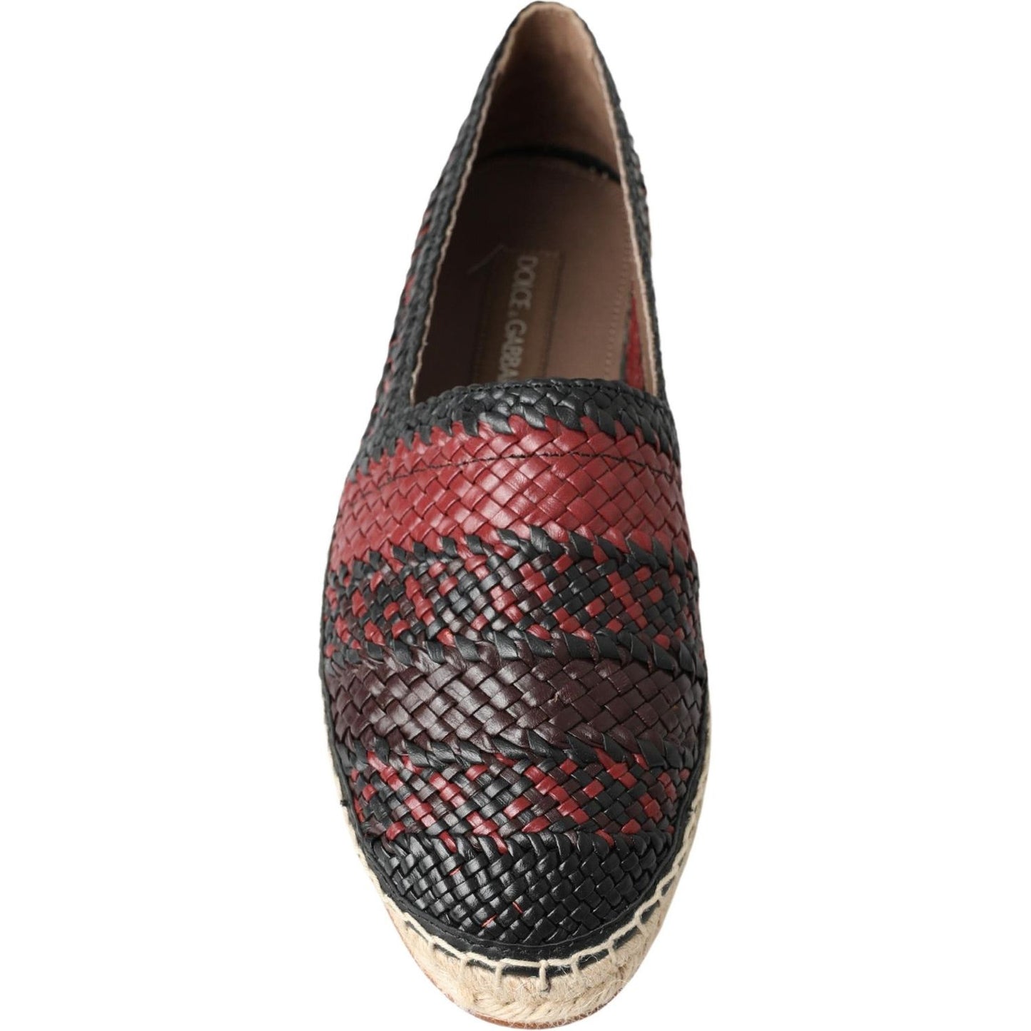 Elegant Woven Leather Espadrilles