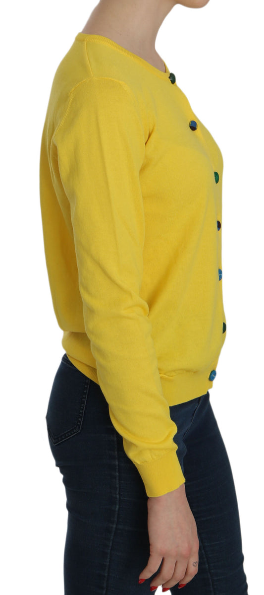 Jucca Radiant Yellow Cotton Sweater Jucca