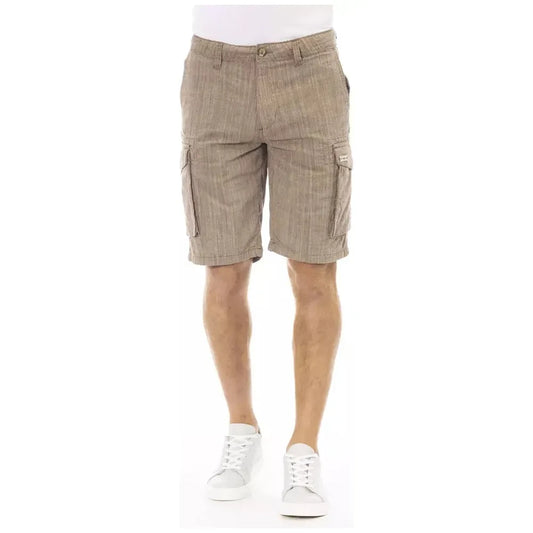 Chic Non-Uniform Brown Cargo Shorts