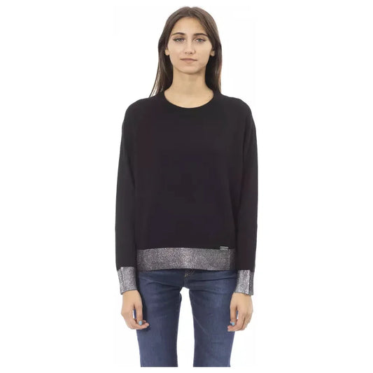 Chic Monogram Crew Neck Cashmere-Blend Sweater