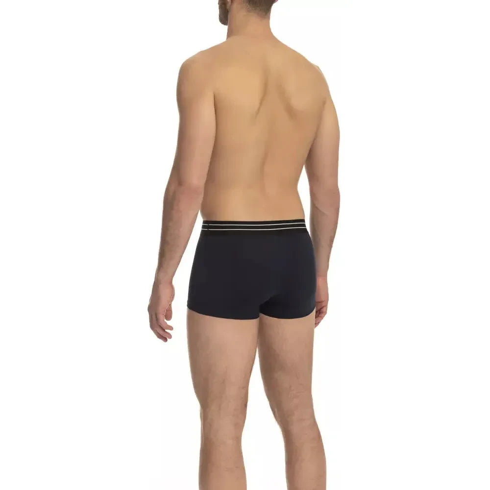 Elegant Black Cotton Trunks Trio Pack