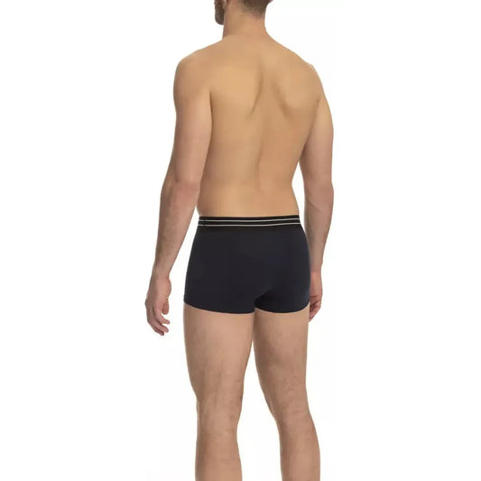 Elegant Black Cotton Trunks Trio Pack