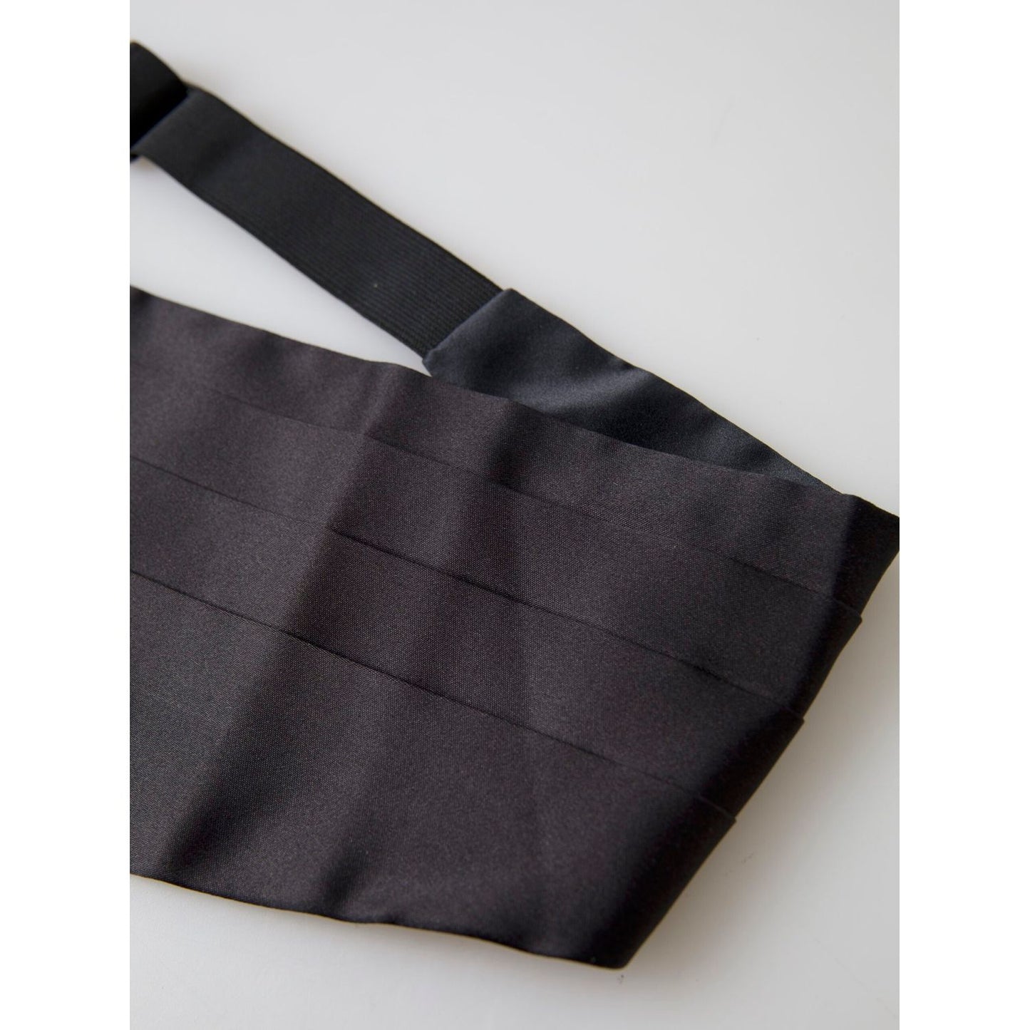 Elegant Black Silk Cummerbund