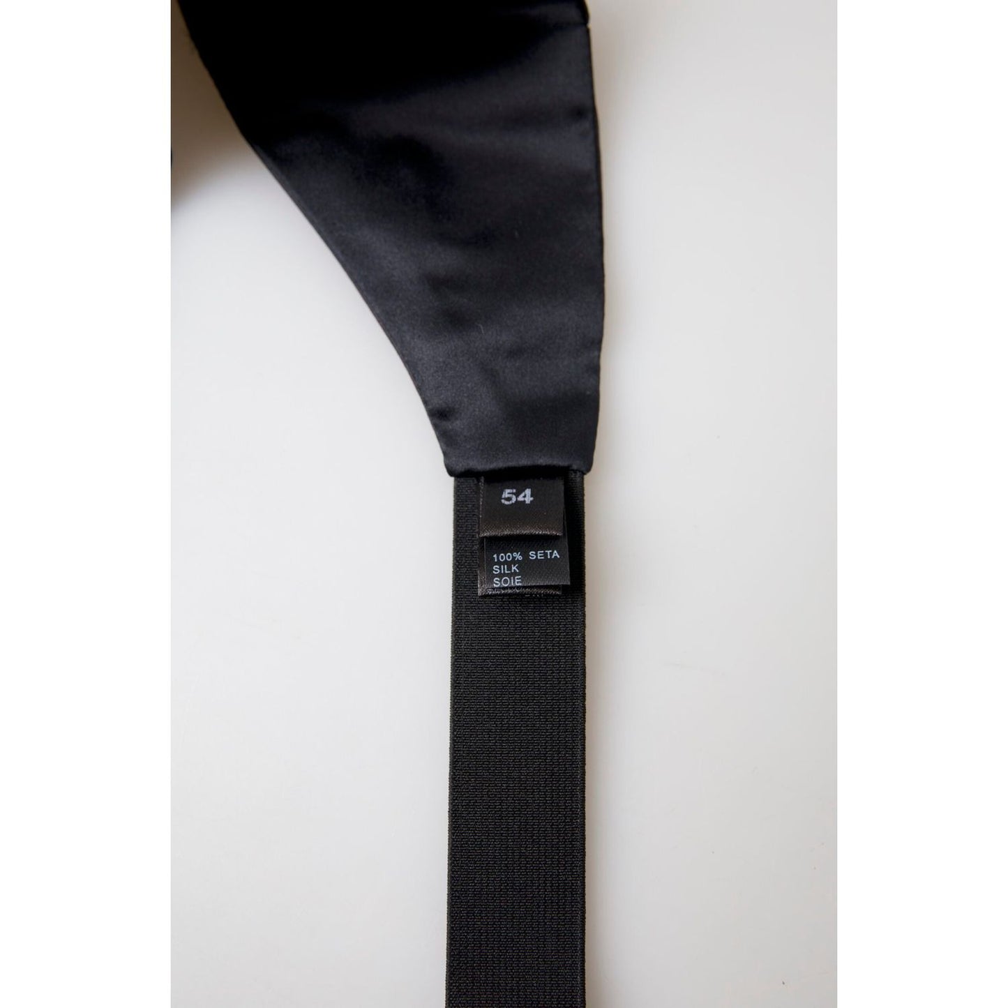 Elegant Black Silk Cummerbund