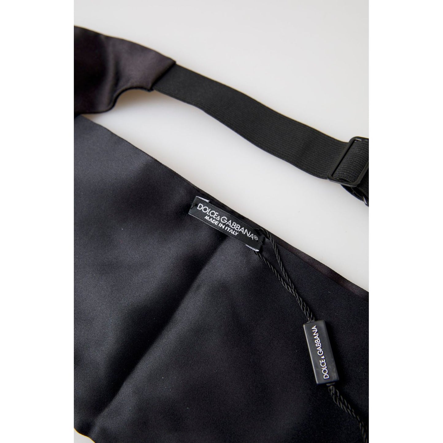 Elegant Black Silk Cummerbund