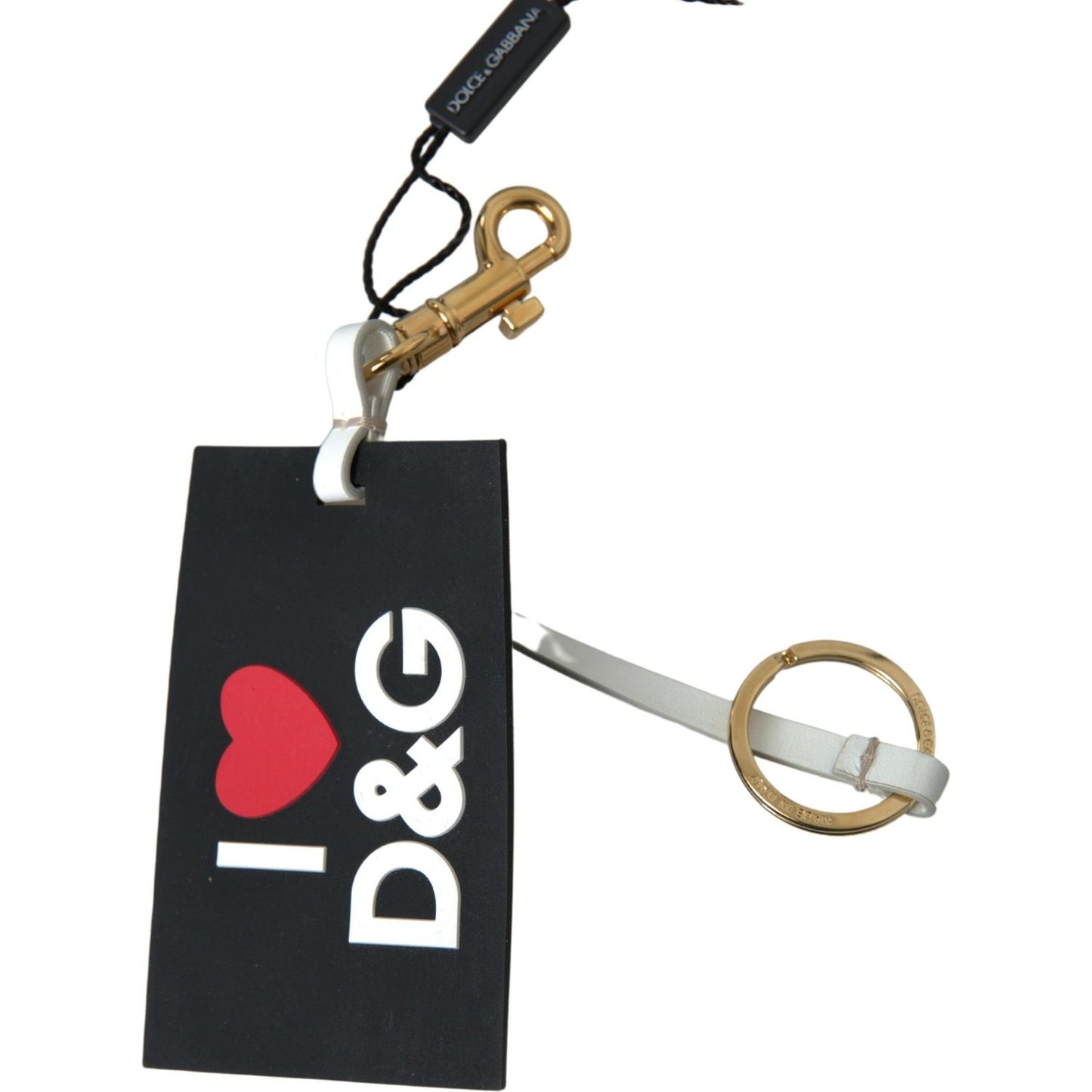 Chic Black and Gold Designer Keychain