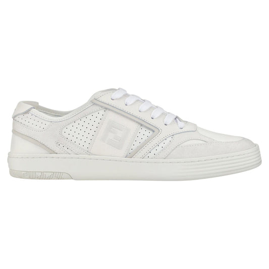 Elegant Low Top Calfskin Sneakers in White