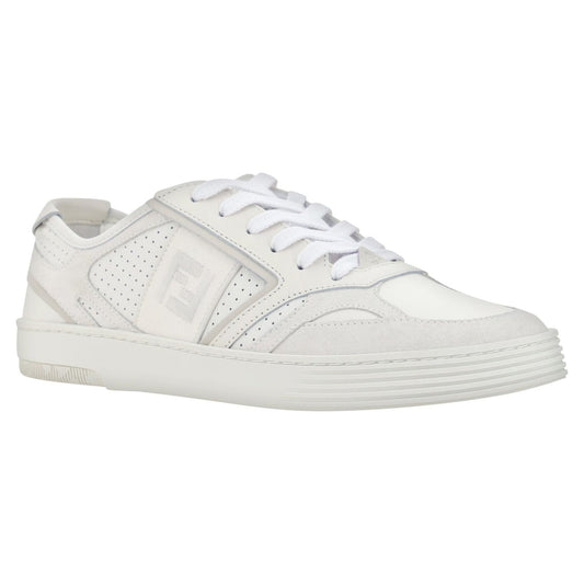 Elegant Low Top Calfskin Sneakers in White