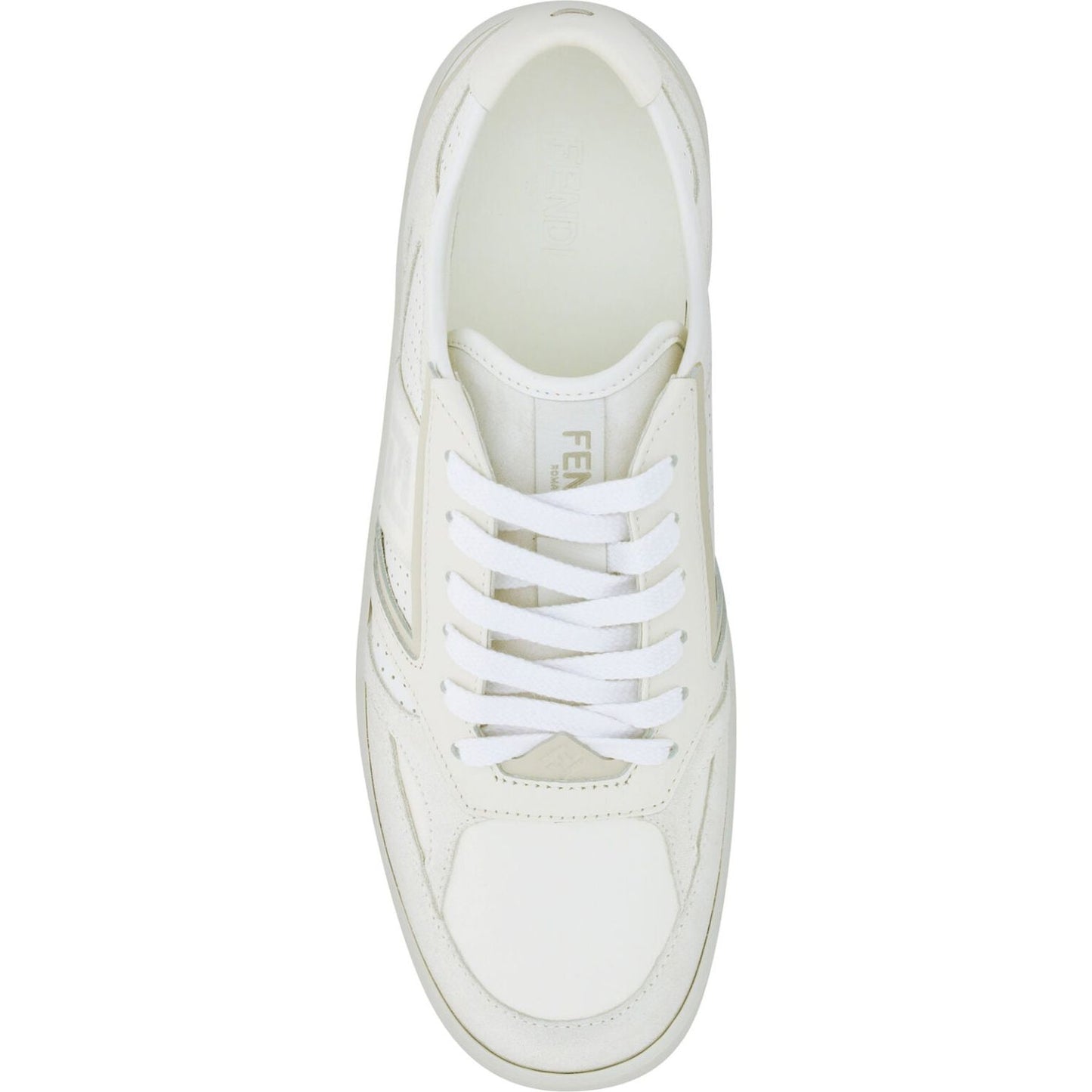 Elegant Low Top Calfskin Sneakers in White