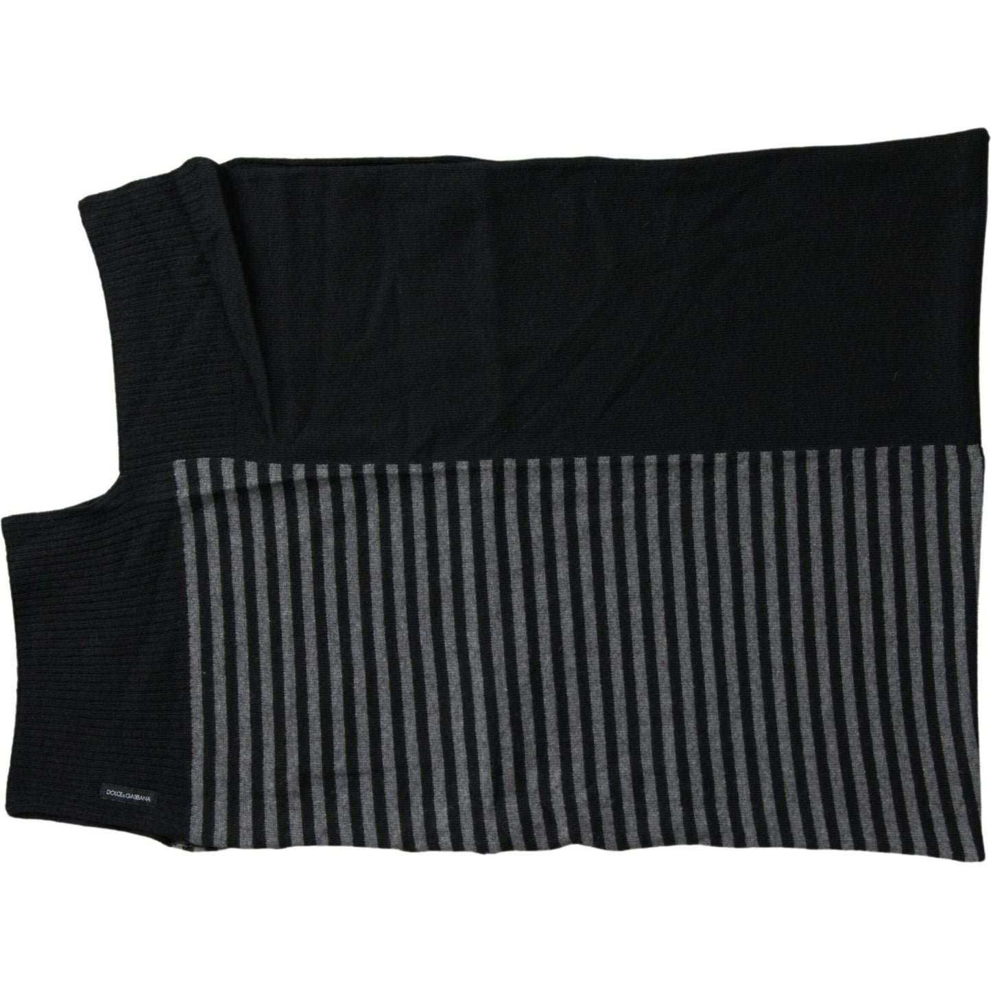 Elegant Striped Wool Blend Men's Scarf