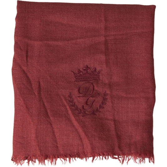 Luxury Cashmere Silk Men's Maroon Scarf