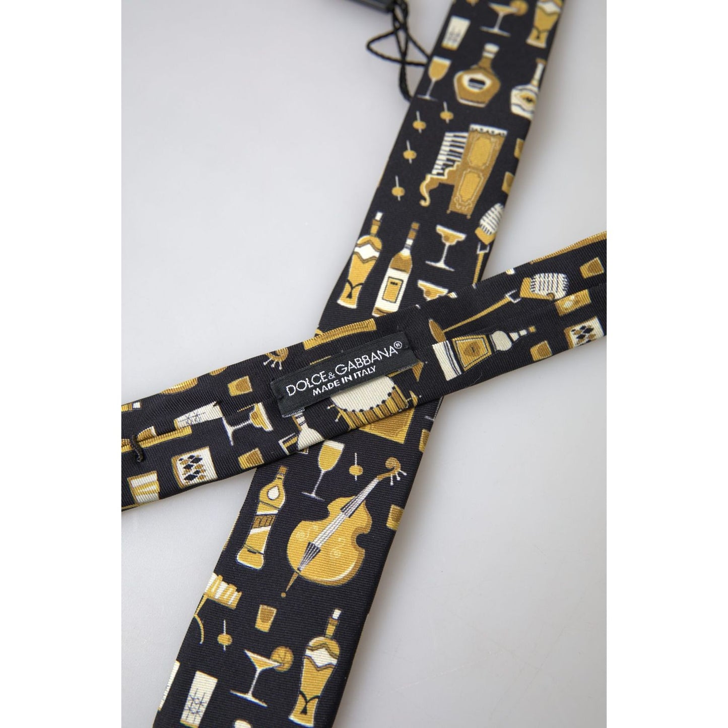 Exclusive Silk Tie with Musical Print