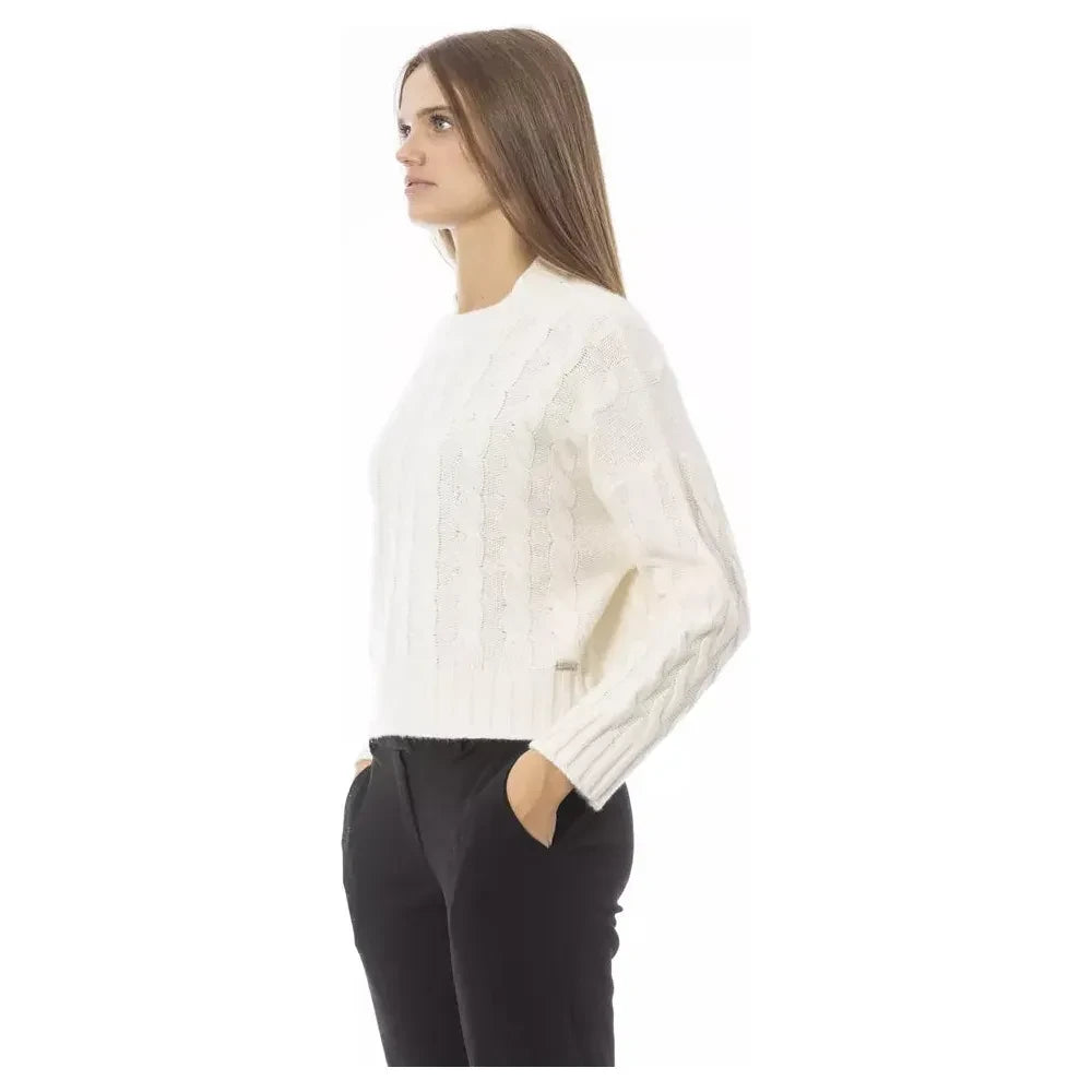 Beige Crew Neck Cozy Knit Sweater