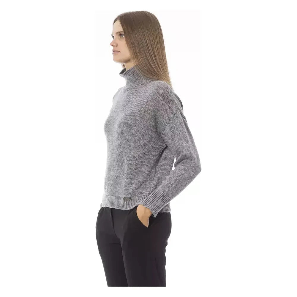 Volcano Neck Cozy Knit Sweater