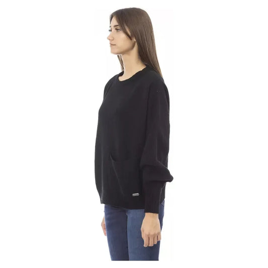 Baldinini Trend Black Cashmere Women Sweater Baldinini Trend