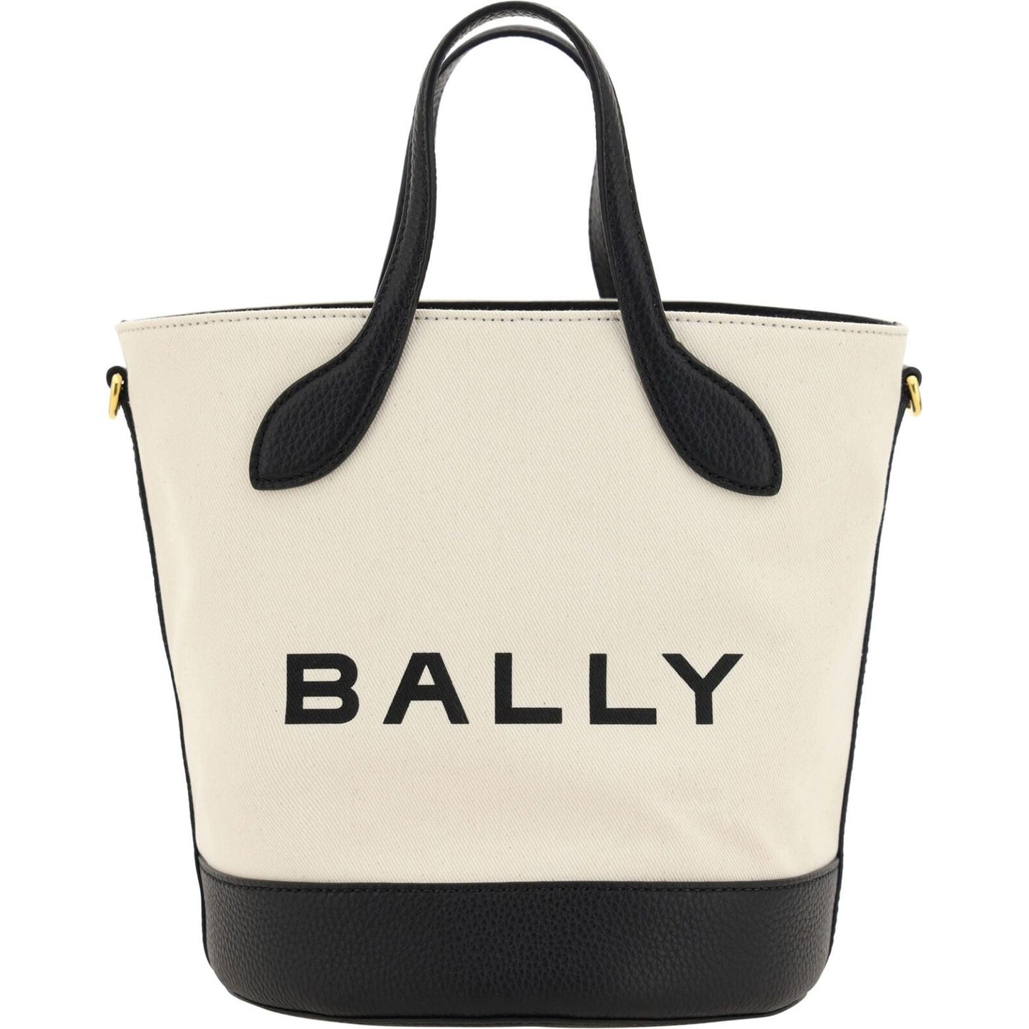 Elegant Monogram Bucket Bag in Black & White