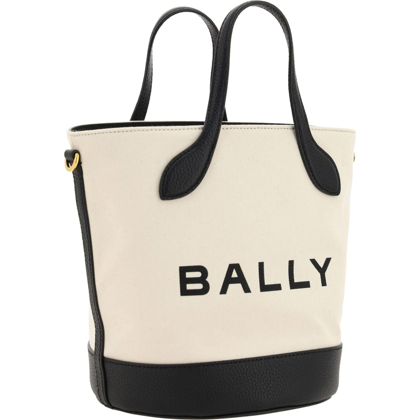 Elegant Monogram Bucket Bag in Black & White