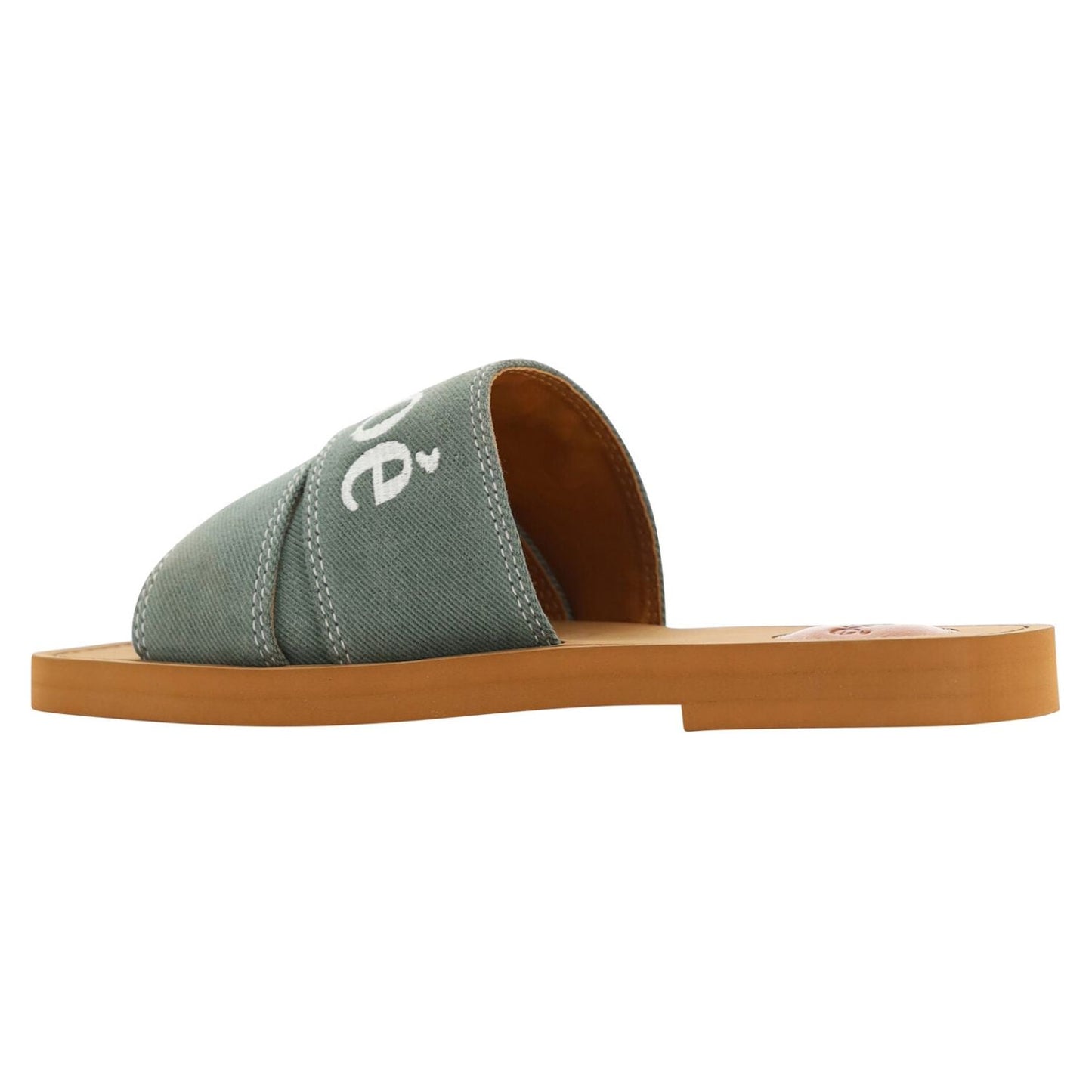 Elegant Forest Green Cotton Slides