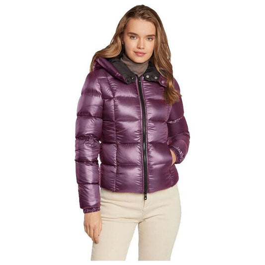 Elegant Light Purple Puffer Jacket