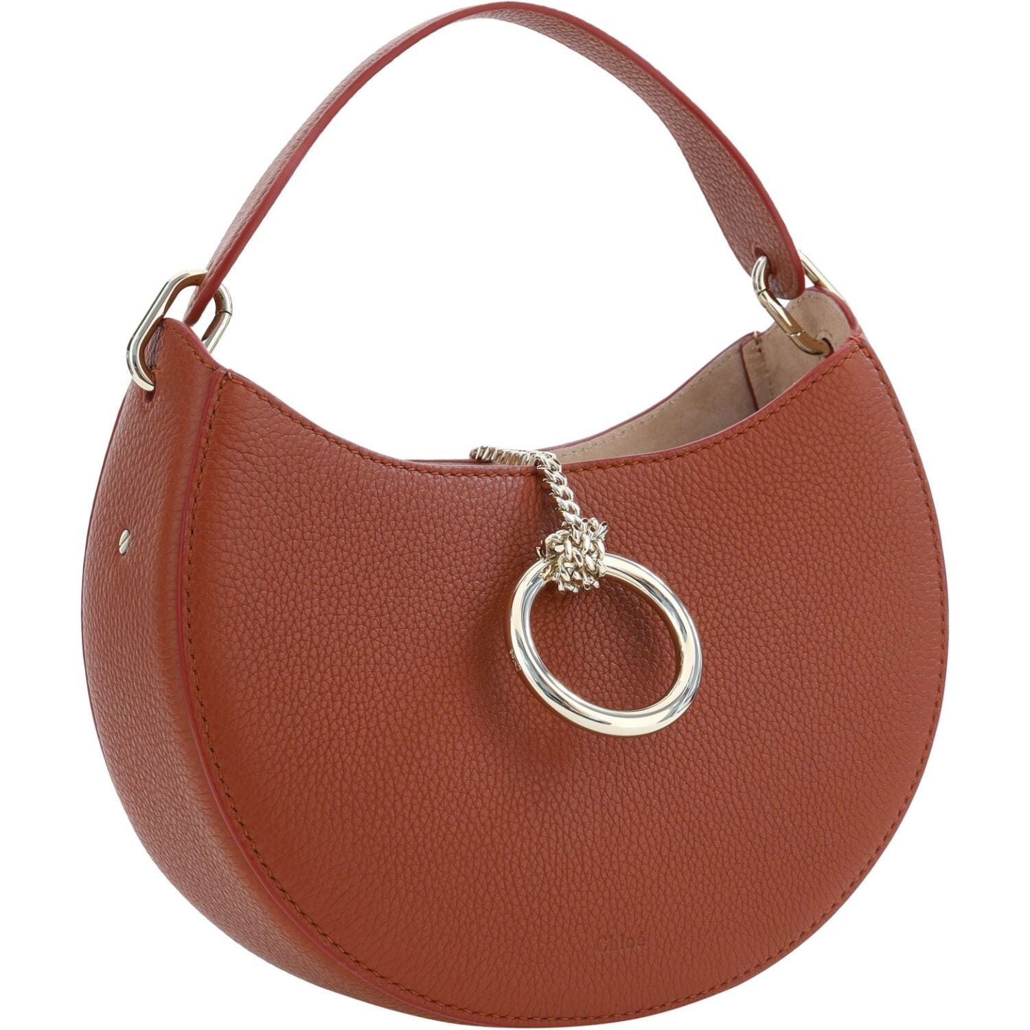 Chloé Brown Leather Small Arlène Shoulder Bag
