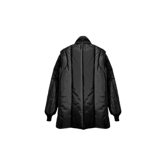 Sleek Quilted Puffer Jacket with Convertible Hood