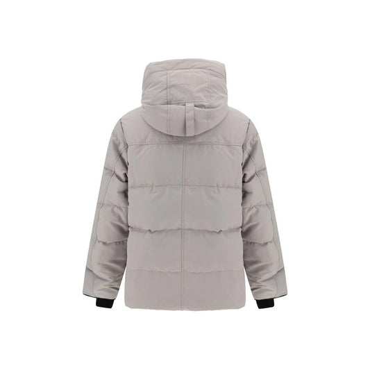 Elegant Limestone Grey Down Jacket