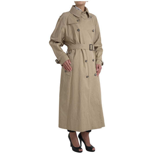 Elegant Double Breasted Trench Coat