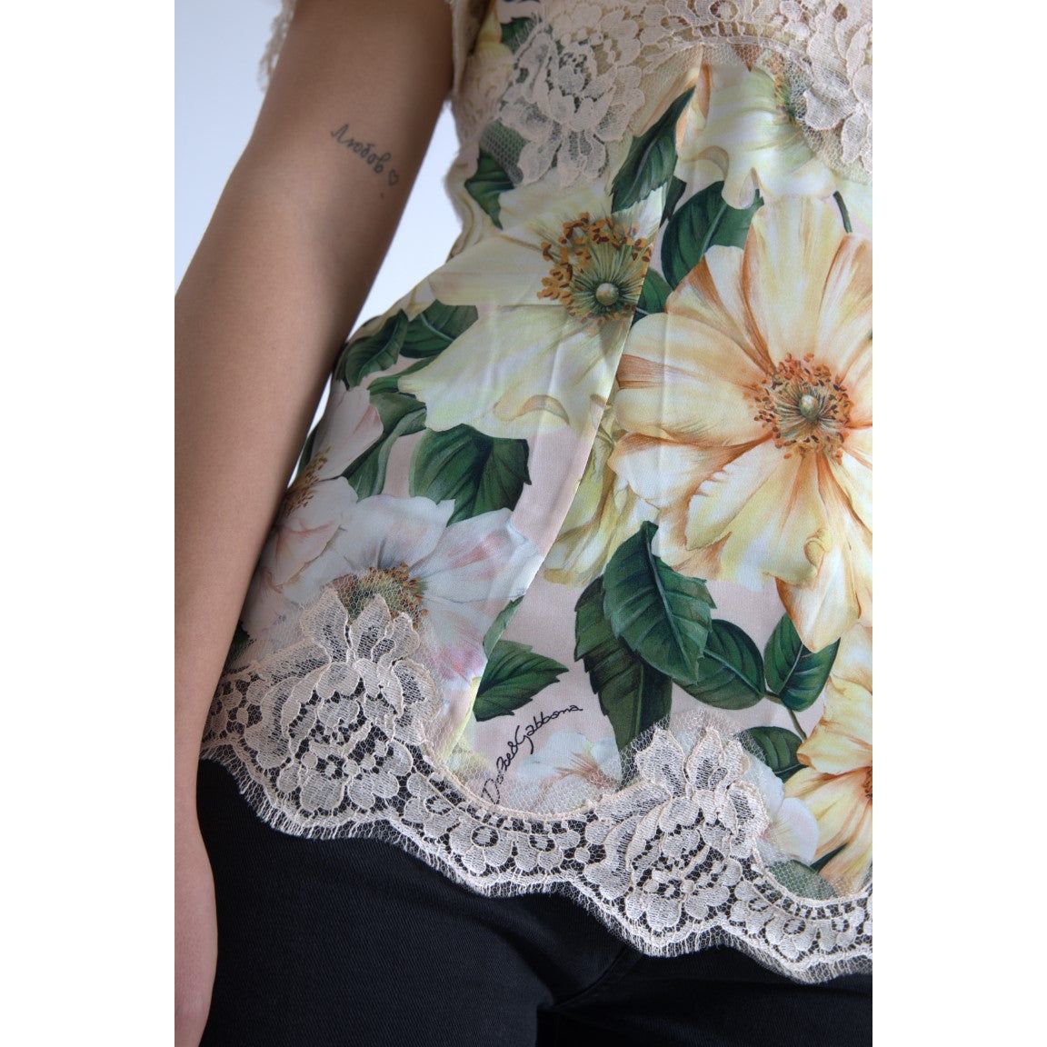 Elegant Floral Print Silk Blouse