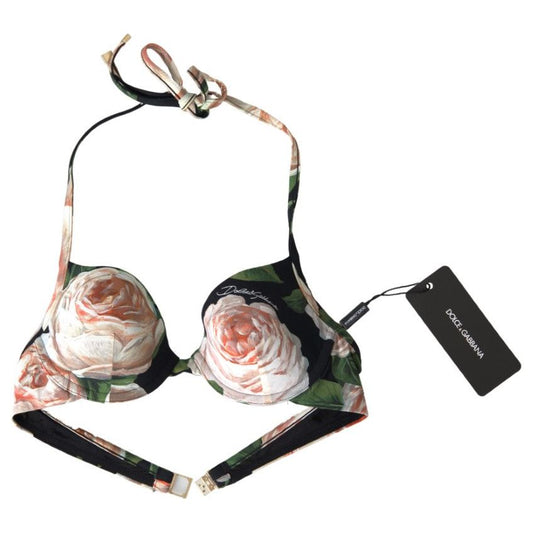 Floral Elegance Elastic Bikini Top Dolce & Gabbana