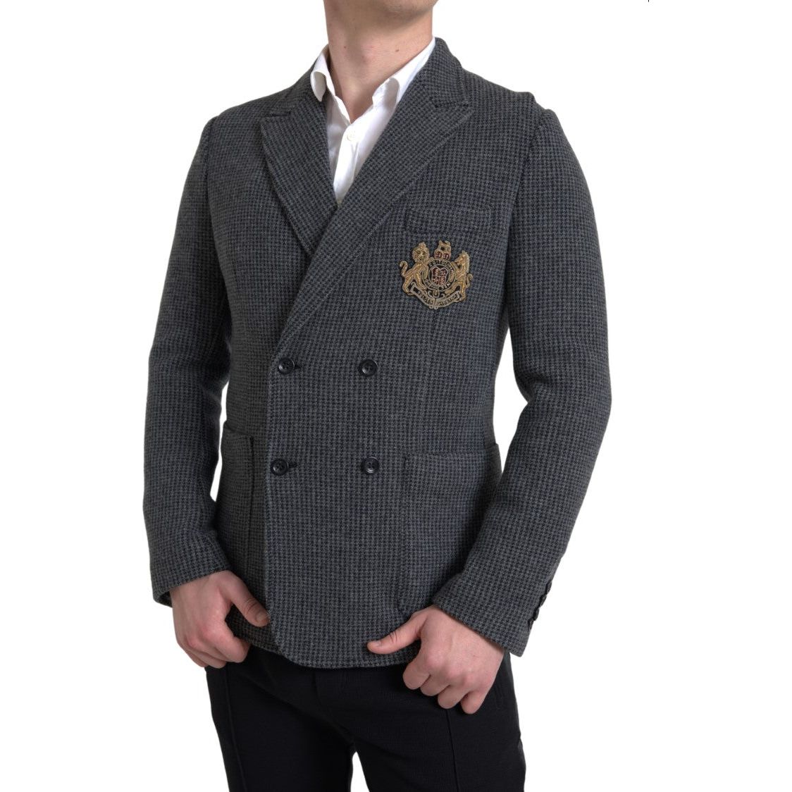 Elegant Slim Fit Cashmere Blazer