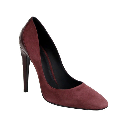 Bottega Veneta Women's Dark Rose Suede Leather Luxe Heels womens-dark-rose-suede-leather-luxe-heels