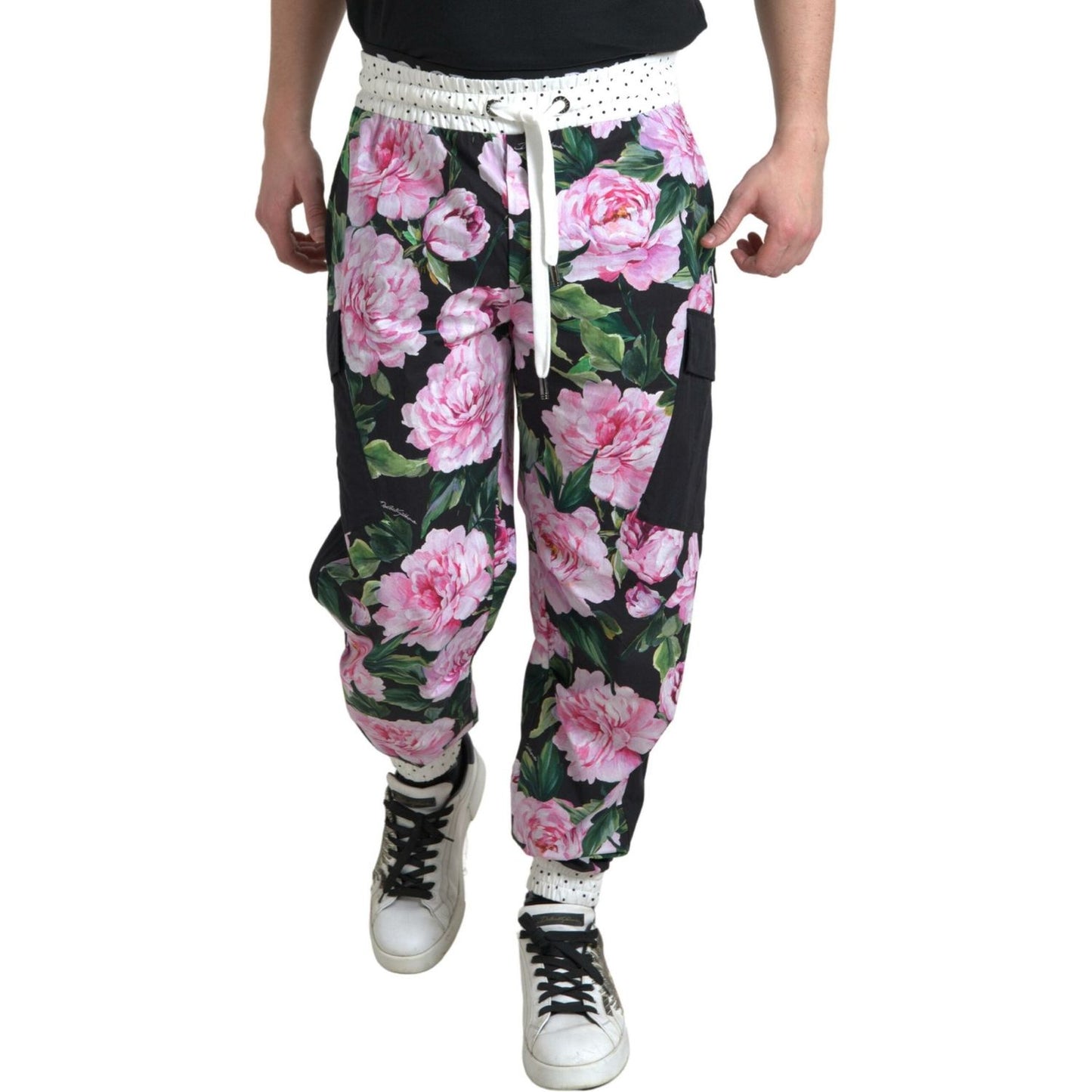 Elegant Multicolor Cotton Joggers