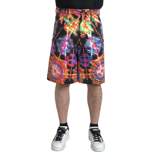 Multicolor Printed Bermuda Shorts