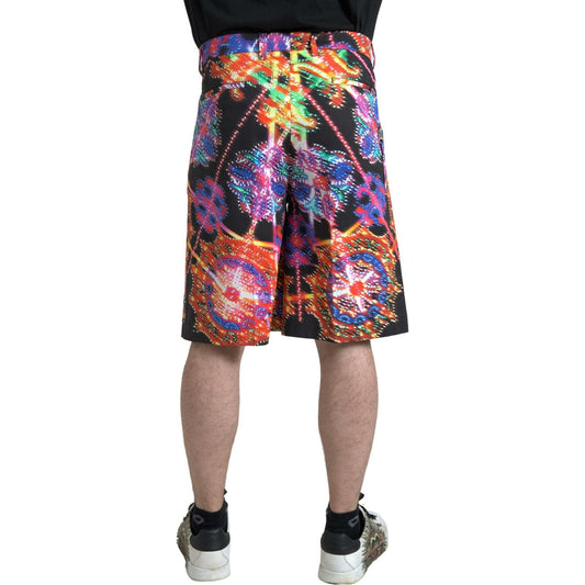 Multicolor Printed Bermuda Shorts