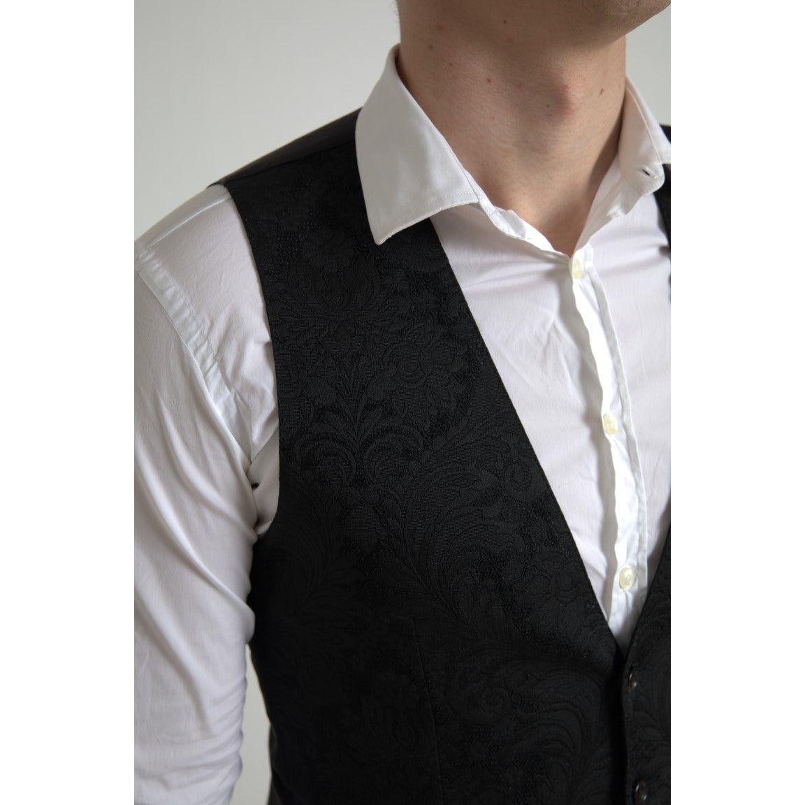 Elegant Black Formal Dress Vest