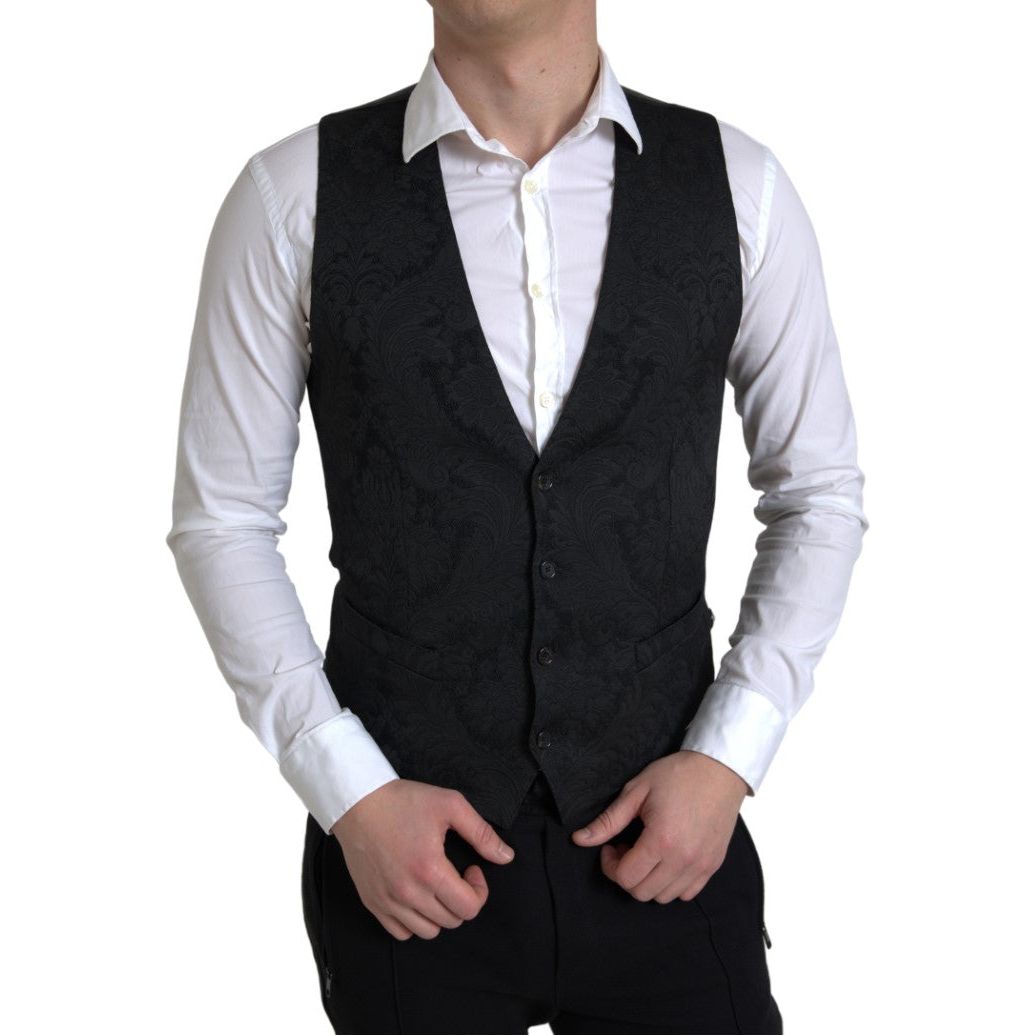 Elegant Black Formal Dress Vest