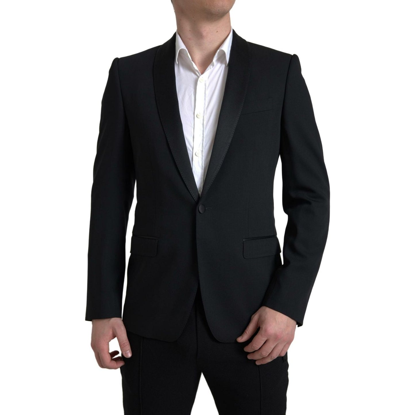 Chic Slim Fit Virgin Wool Blazer