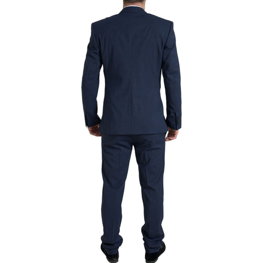 Elegant Slim Fit Blue Two-Piece Suit