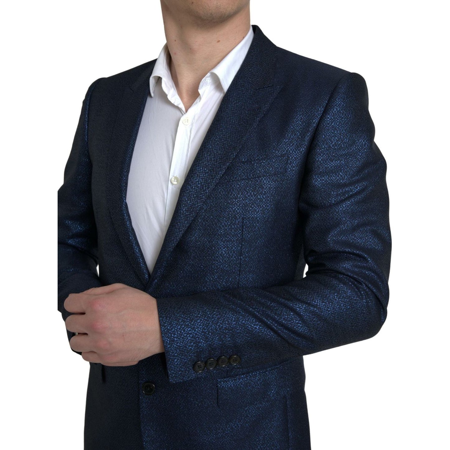 Metallic Blue Martini Slim Fit Suit