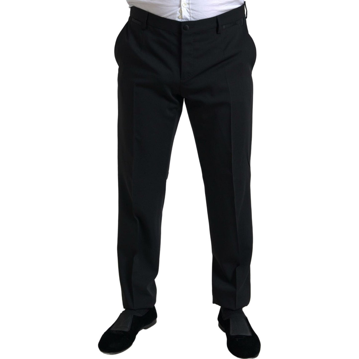 Elegant Black Slim Fit Two-Piece Suit